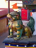 Guardian lion on roof