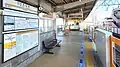 The station platforms, March 2024