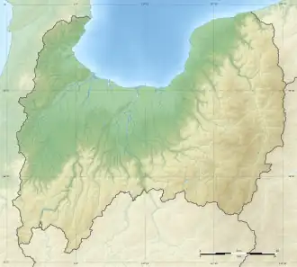 Mount Tate is located in Toyama Prefecture