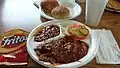 Image 32 BBQ beef platter with baked beans and coleslaw (from Culture of Arkansas)