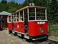 A small zoo tram