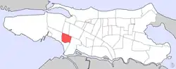 A map showing the location of Tras Talleres in Santurce
