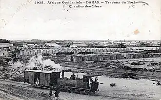 Working the port at Dakar in 1910