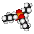 Spacefill model of Tributyl phosphate
