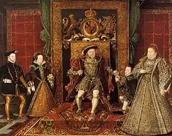 Arms of Henry VIII, circa 1572
