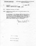 Memo ordering the termination of the study