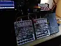 Two computers coupled via the MASTER/MINION interface.