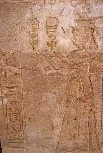 Relief of a woman
