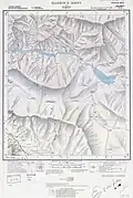 Map of the Pangong lake region with Rudok at the southeast (Survey of India, 1928)