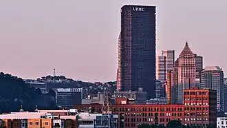 Viewed from the 31st Street Bridge in the morning light