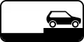 Park on sidewalk (when minimum distance is possible)