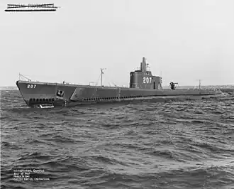 Off Groton, Connecticut, while running trials, March 26, 1941