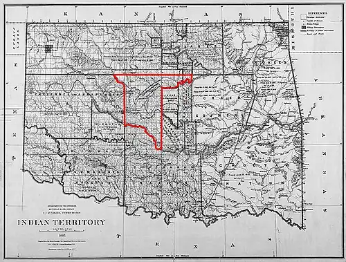 Map of the Unassigned Lands
