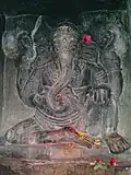 Ganesha in the Undavalli Caves.