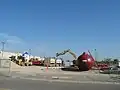 Underground fuel storage tank for service station