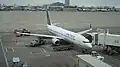 A United Airlines gate B31 in Concourse B at Denver International Airport