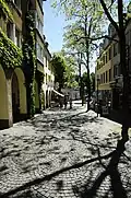 Looking down Wasserstraße - Waterstreet