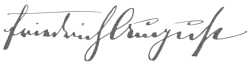 Frederick Augustus III's signature