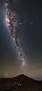 Milky Way pictured above Cerro Paranal[2]