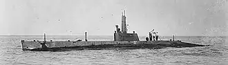 The K-4 on patrol, 1918