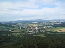 View from the east