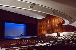 View of the stage