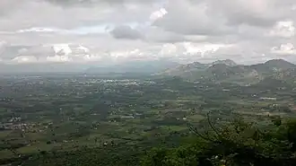 Areal view of Vennandur block from Alavaimalai