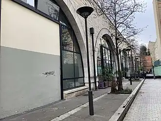 The backside of the Viaduc at the level of the rue de Rambouillet