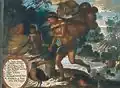 Yndio yumbo de Maynas with his load with flora and fruits of the country by Vicente Albán