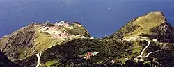 St. John's village as seen from Mount Scenery