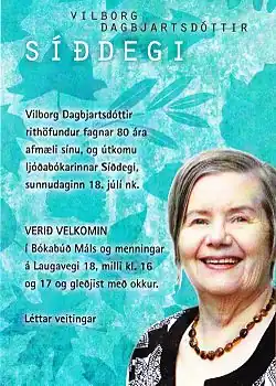 Vilborg prior to her 80th birthday in 2010
