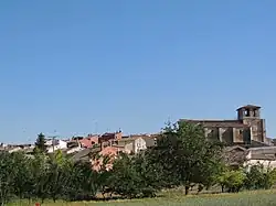View of Villafruela from the Puente Abajo