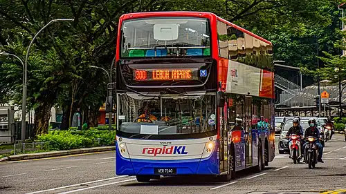 Volvo B8L on route 300 at Jalan Ampang
