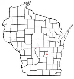Location of Green Lake, Wisconsin