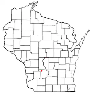 Location of La Valle (town), Wisconsin