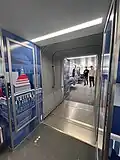 Mock-up of the open gangway, introduced for the first time to the Washington Metro