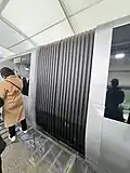 Exterior of the open gangway
