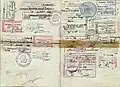 World War II Spanish official passport issued in late 1944 and used during the last six months of the war by an official being sent to Berlin