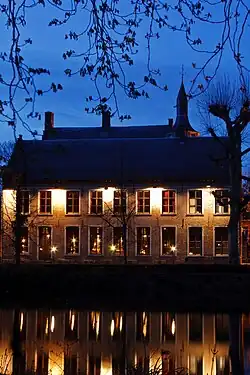 The castle at night