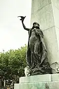 Peace releasing a dove