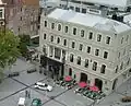 Warner's Hotel in 2007 including the beer garden before construction of the Novotel began