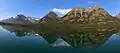 Left to right: Kootenai Peak, Citadel Peaks, Porcupine Ridge, Olson Mountain, Campbell Mountain.