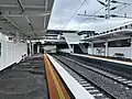 Westbound view from Platform 2 viewing station concourse, June 2023