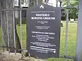Entry sign to Westerly Burial Ground