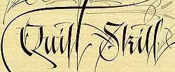 Modern Western calligraphy