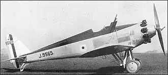 Westland C.O.W. Gun Fighter with 37 mm C.O.W. gun mounted to fire upwards