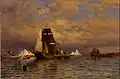 Looking out of Battle Harbor, 1877