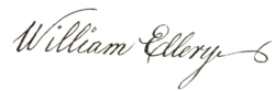 Cursive signature in ink