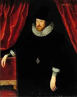 William Larkin's portrait of Sir Francis Bacon; c. 1610.[71]