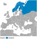 Distribution in Europe[2]